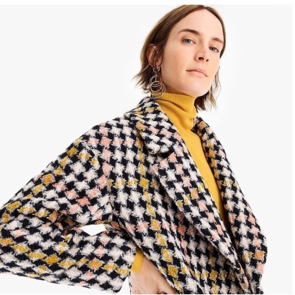 J.Crew Collection Lurex tweed oversized coat - Picture 2 of 11